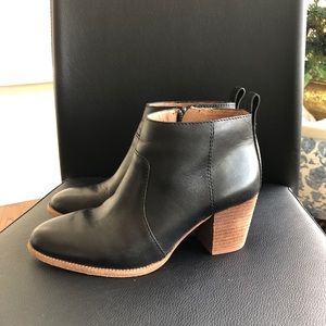 Madewell Black Ankle Boots Size 6